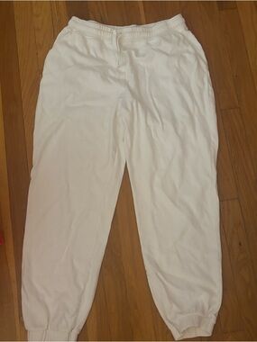 Zara White Joggers